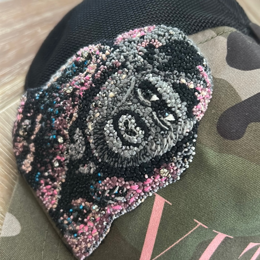 Valentino gorilla embellished logo mesh backed cap - Picture 4 of 15
